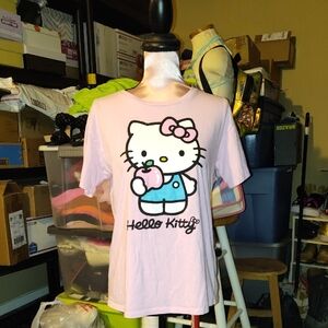 Hello Kitty Light Pink and Blue Kids T-Shirt